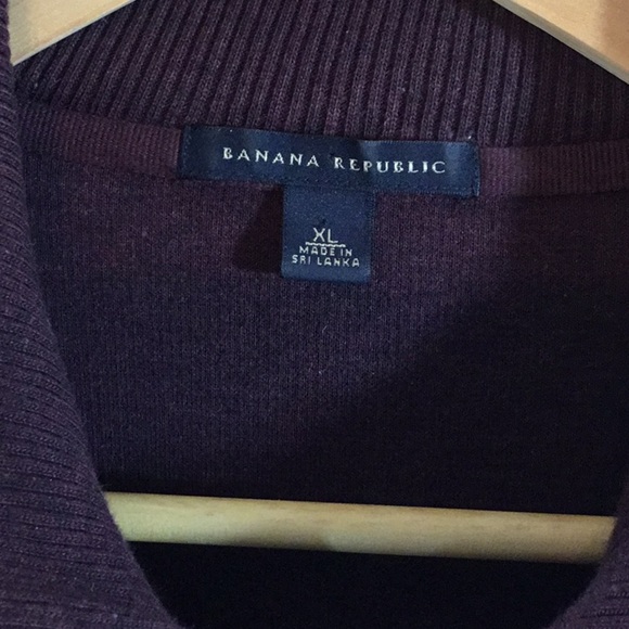 Banana Republic 1/2 Zip Striped Sweater XL - Picture 2 of 7